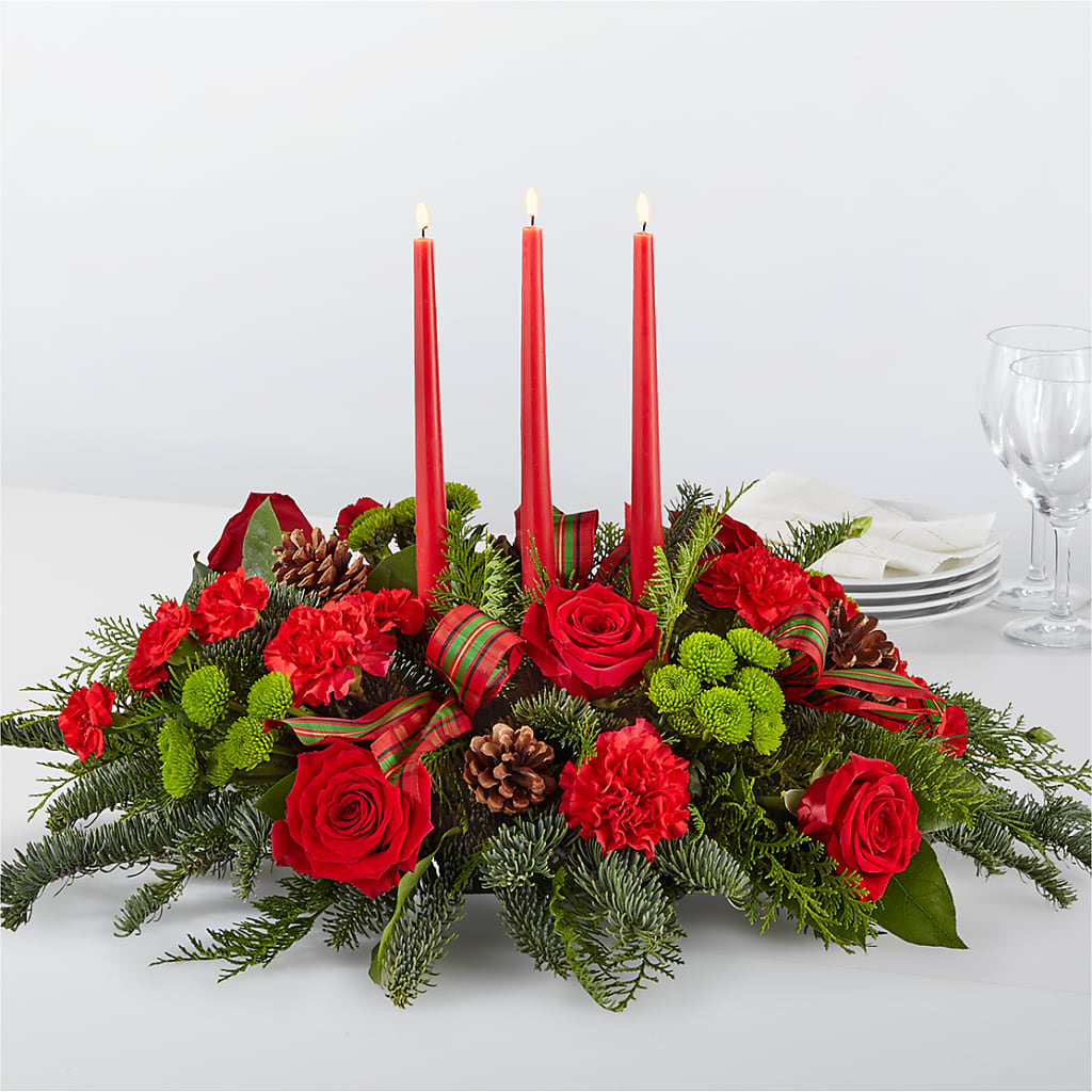 By the Candlelight Centerpiece – HELEN'S FLORAL SHOPPE, Phillipsburg NJ
