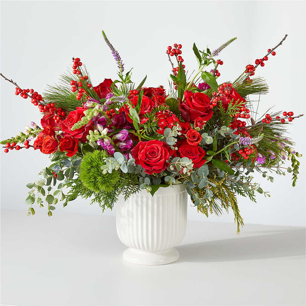 Big Red Bow Bouquet – HELEN'S FLORAL SHOPPE, Phillipsburg NJ