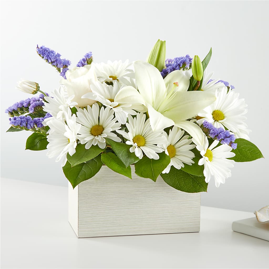 Beyond Blue Box Bouquet – HELEN'S FLORAL SHOPPE, Phillipsburg NJ