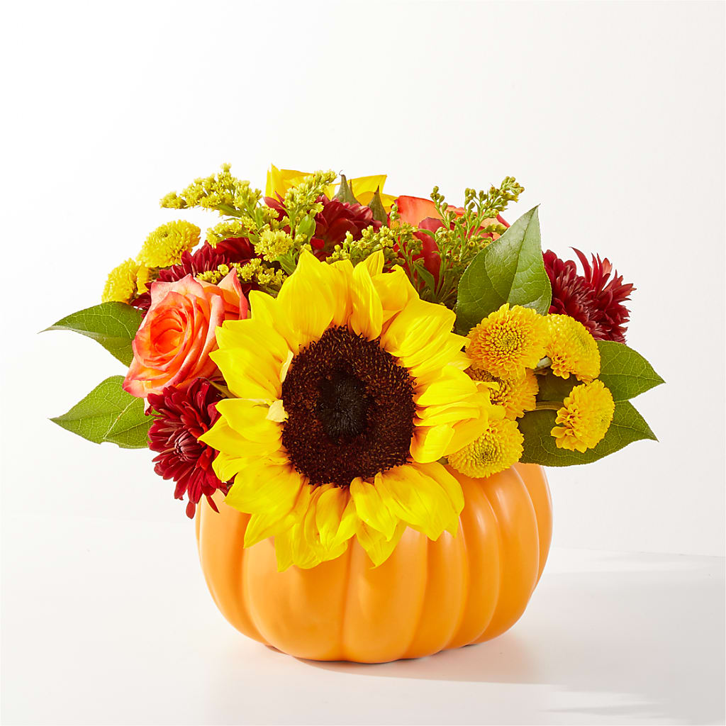 Golden Gourd Pumpkin Bouquet – HELEN'S FLORAL SHOPPE, Phillipsburg NJ