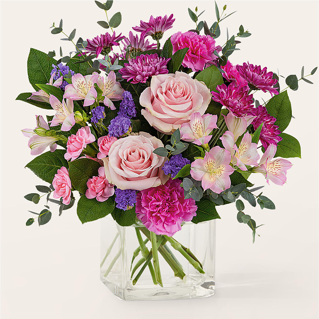 Rosy Radiance Bouquet – HELEN'S FLORAL SHOPPE, Phillipsburg NJ