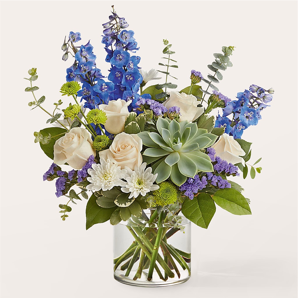 Cerulean Waves Bouquet – HELEN'S FLORAL SHOPPE, Phillipsburg NJ