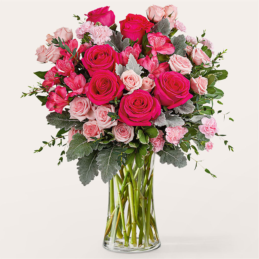 Tickled Pink Bouquet – HELEN'S FLORAL SHOPPE, Phillipsburg NJ
