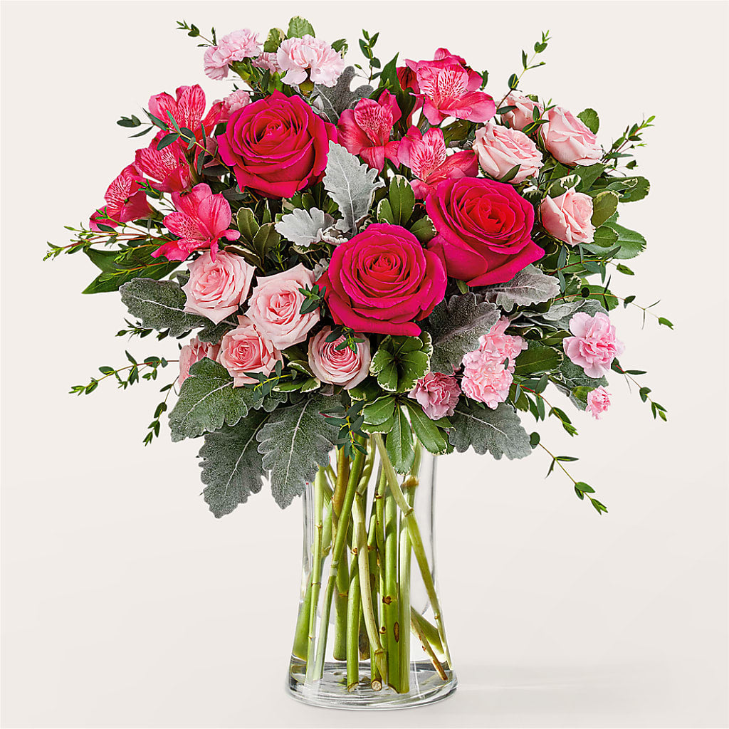 Tickled Pink Bouquet – HELEN'S FLORAL SHOPPE, Phillipsburg NJ