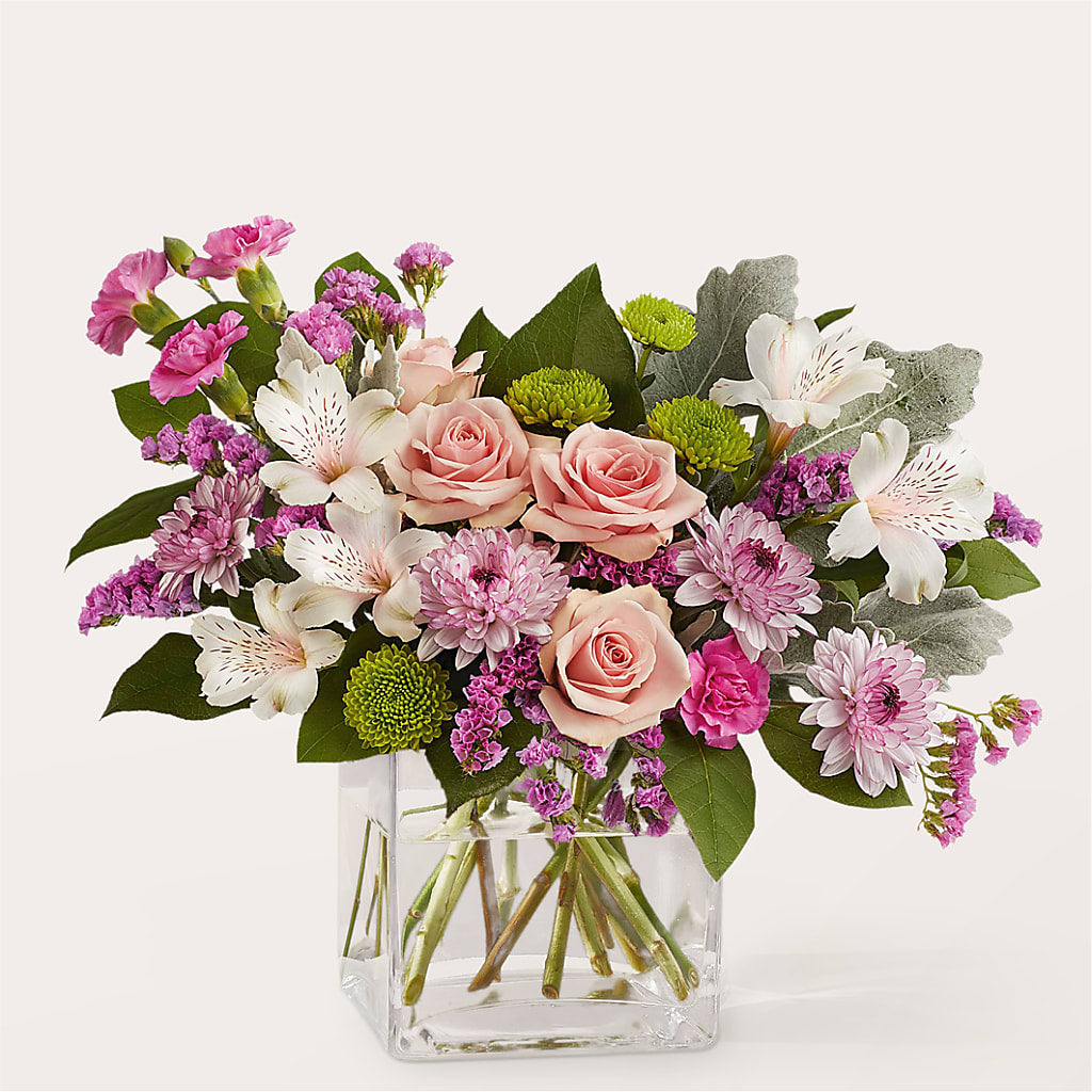 Pink Suede Bouquet – HELEN'S FLORAL SHOPPE, Phillipsburg NJ