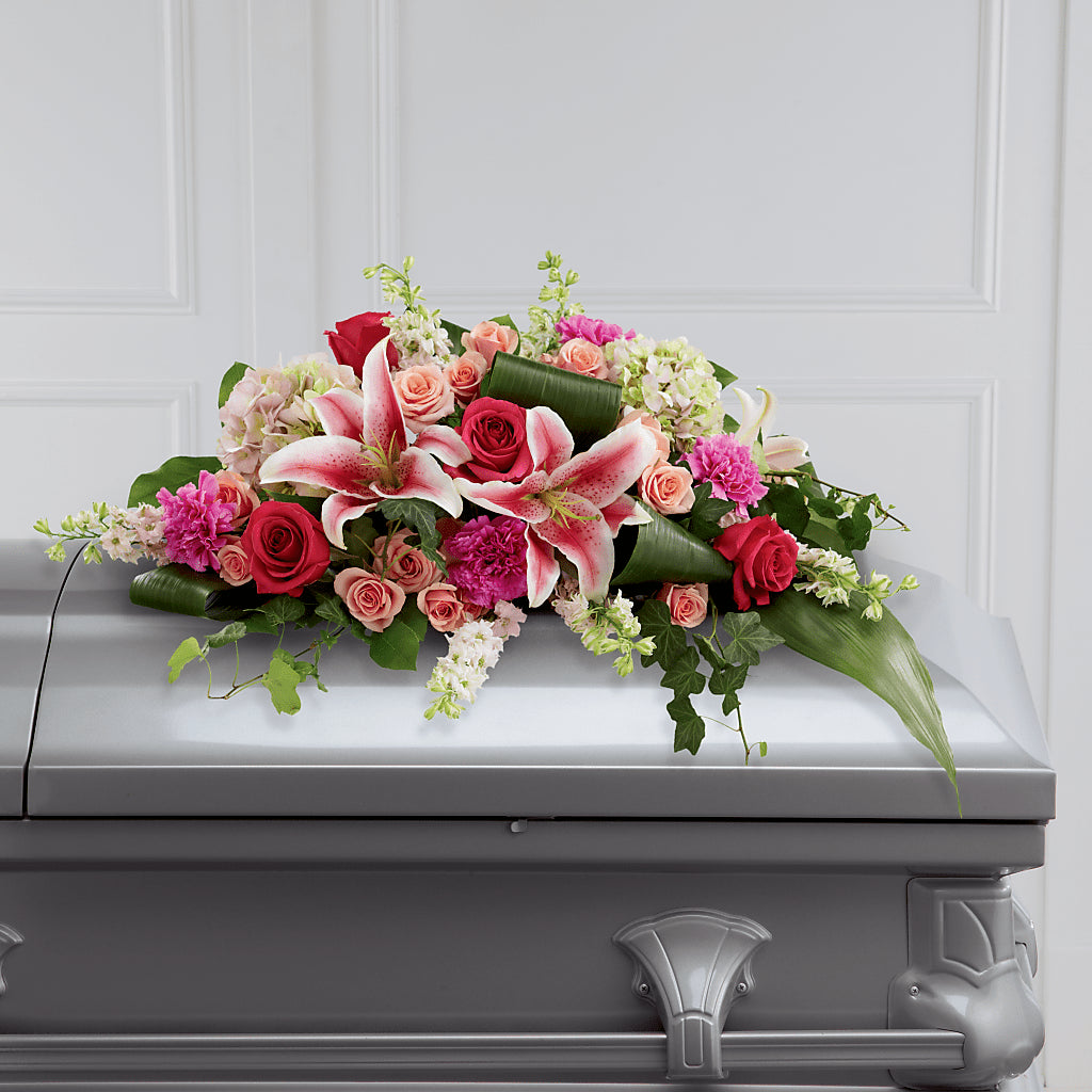 Splendid Grace Casket Spray – HELEN'S FLORAL SHOPPE, Phillipsburg NJ