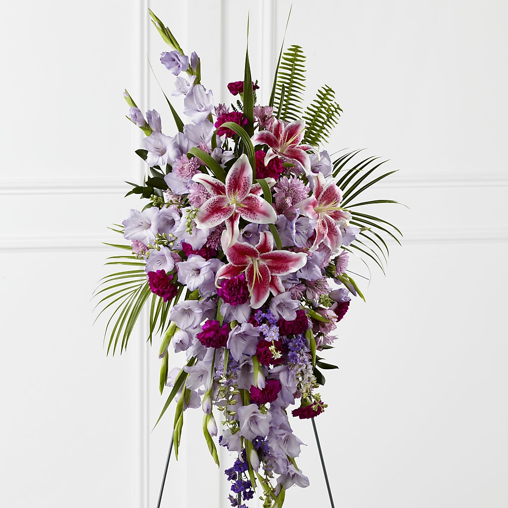 Tender Touch Standing Spray – HELEN'S FLORAL SHOPPE, Phillipsburg NJ