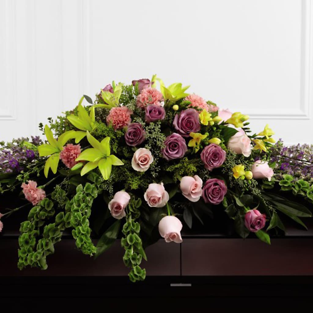 Forever Beloved Casket Spray – HELEN'S FLORAL SHOPPE, Phillipsburg NJ