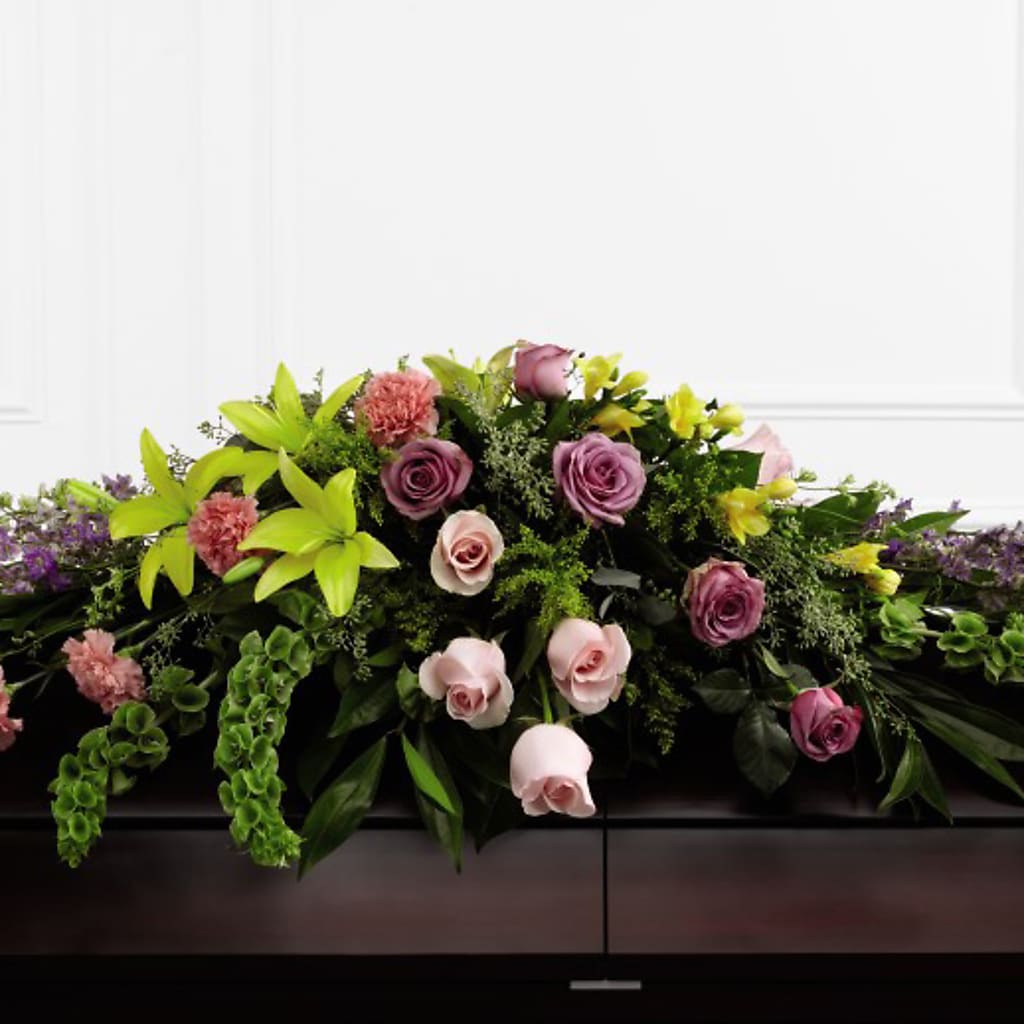 Forever Beloved Casket Spray – HELEN'S FLORAL SHOPPE, Phillipsburg NJ