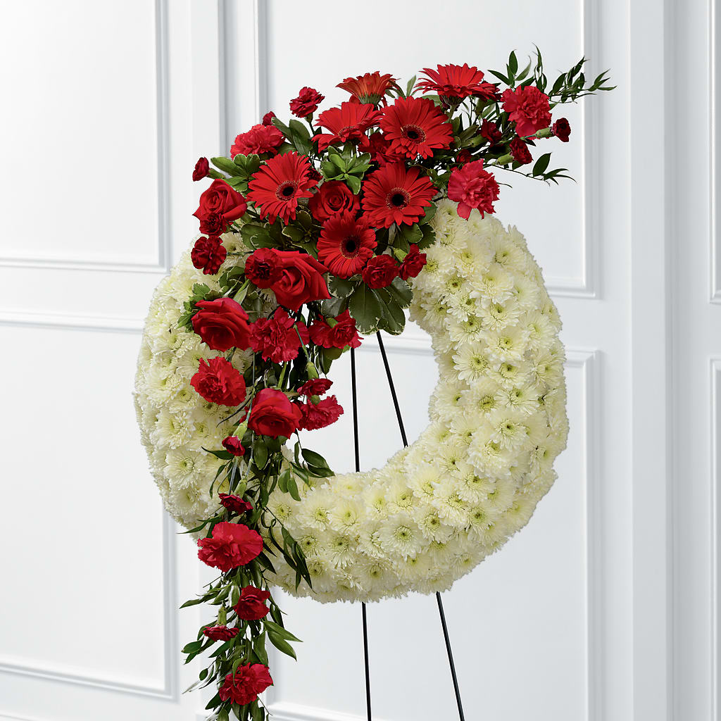 Graceful Tribute Wreath – HELEN'S FLORAL SHOPPE, Phillipsburg NJ
