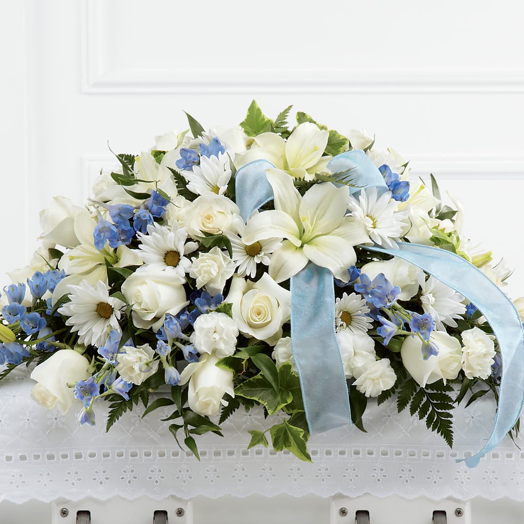Tender Treasure Casket Spray – HELEN'S FLORAL SHOPPE, Phillipsburg NJ