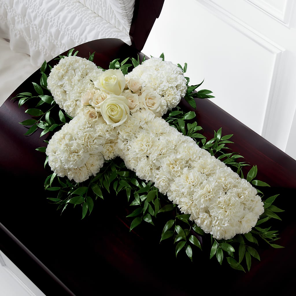 Peaceful Memories Casket Spray (Standard) – HELEN'S FLORAL SHOPPE, Phillipsburg NJ