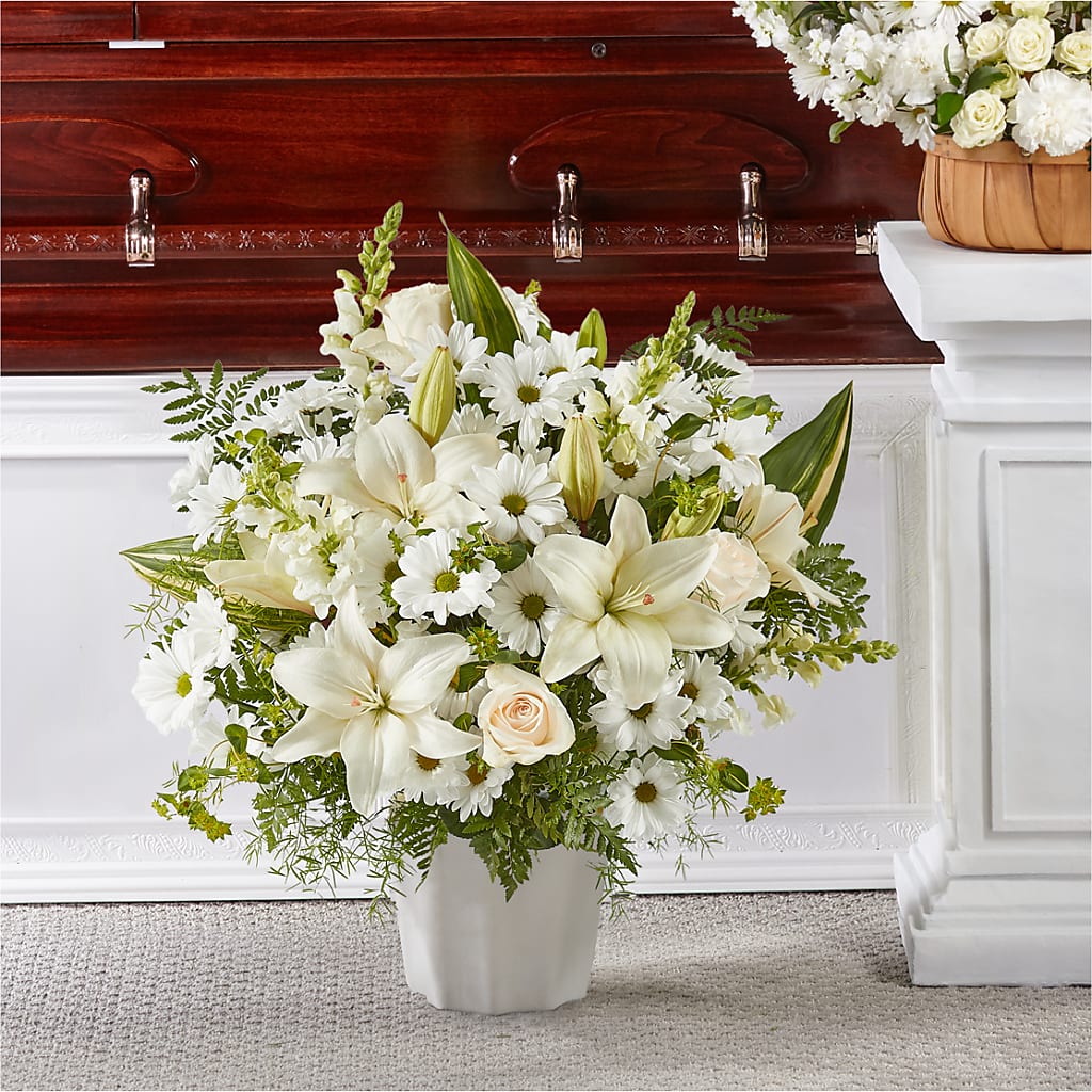 Thoughts of Tranquility Floor Basket – HELEN'S FLORAL SHOPPE, Phillipsburg NJ