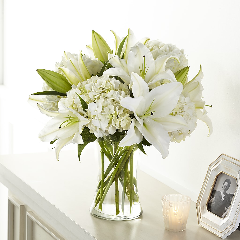 Compassionate Lily Bouquet – HELEN'S FLORAL SHOPPE, Phillipsburg NJ
