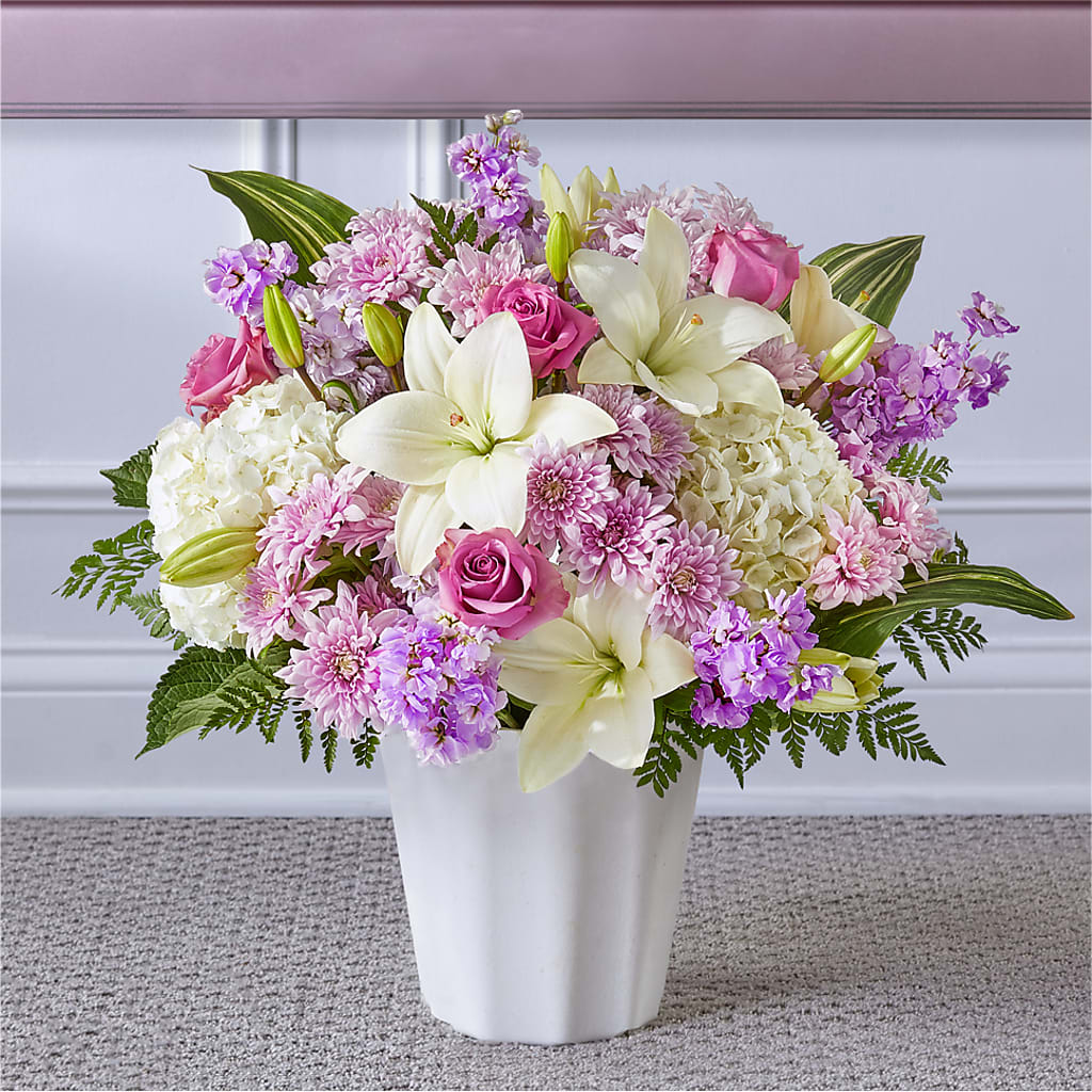 Heaven Sent Floor Basket – HELEN'S FLORAL SHOPPE, Phillipsburg NJ