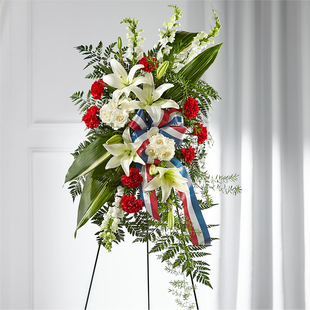 Stars of Life Standing Spray – HELEN'S FLORAL SHOPPE, Phillipsburg NJ