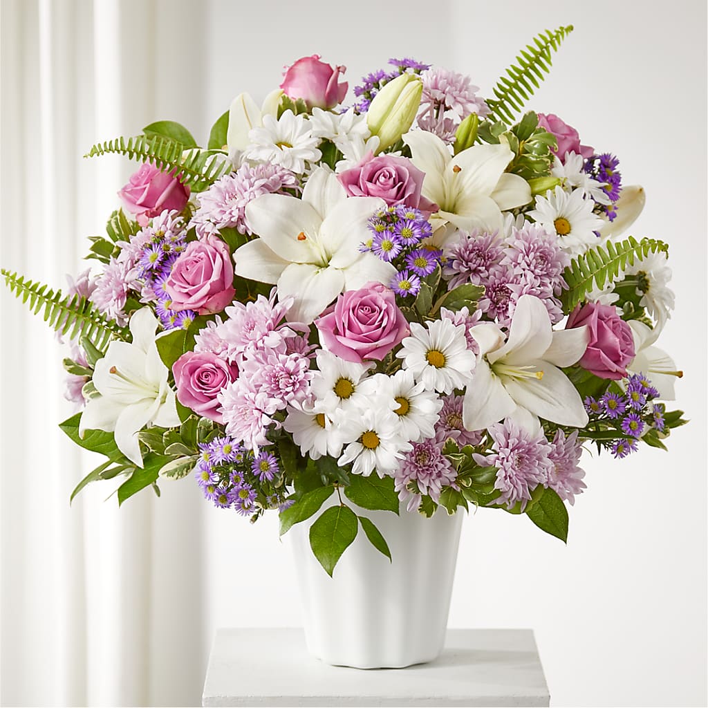 Warmest Thoughts Tabletop Basket – HELEN'S FLORAL SHOPPE, Phillipsburg NJ