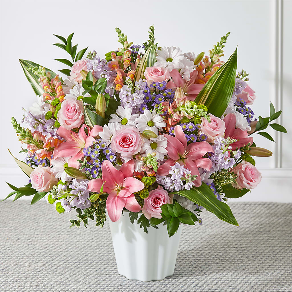 Abundant Compassion Floor Basket – HELEN'S FLORAL SHOPPE, Phillipsburg NJ