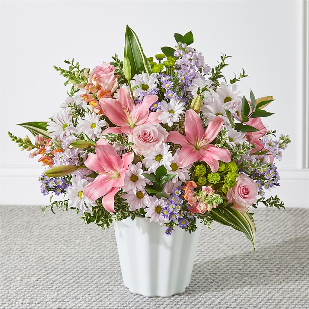 Abundant Compassion Floor Basket – HELEN'S FLORAL SHOPPE, Phillipsburg NJ