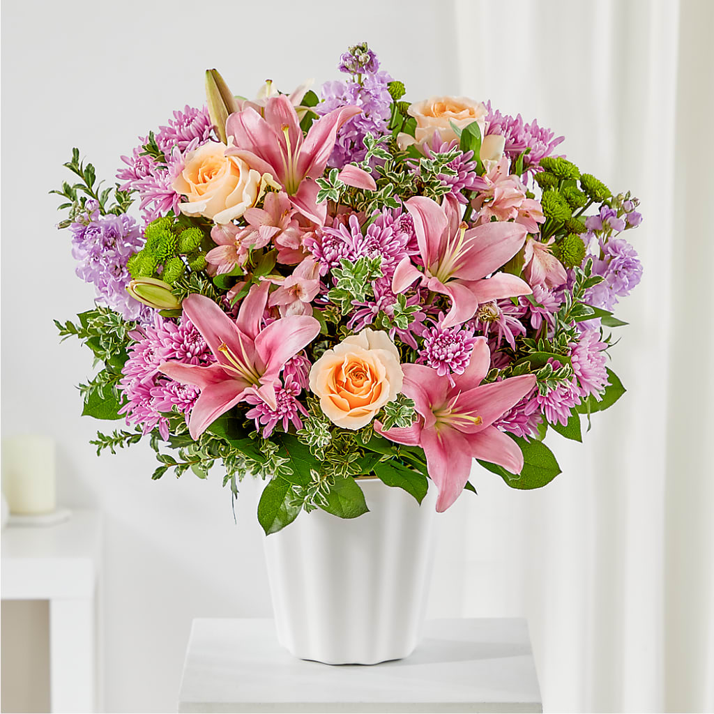 Supportive Embrace Tabletop Basket – HELEN'S FLORAL SHOPPE, Phillipsburg NJ
