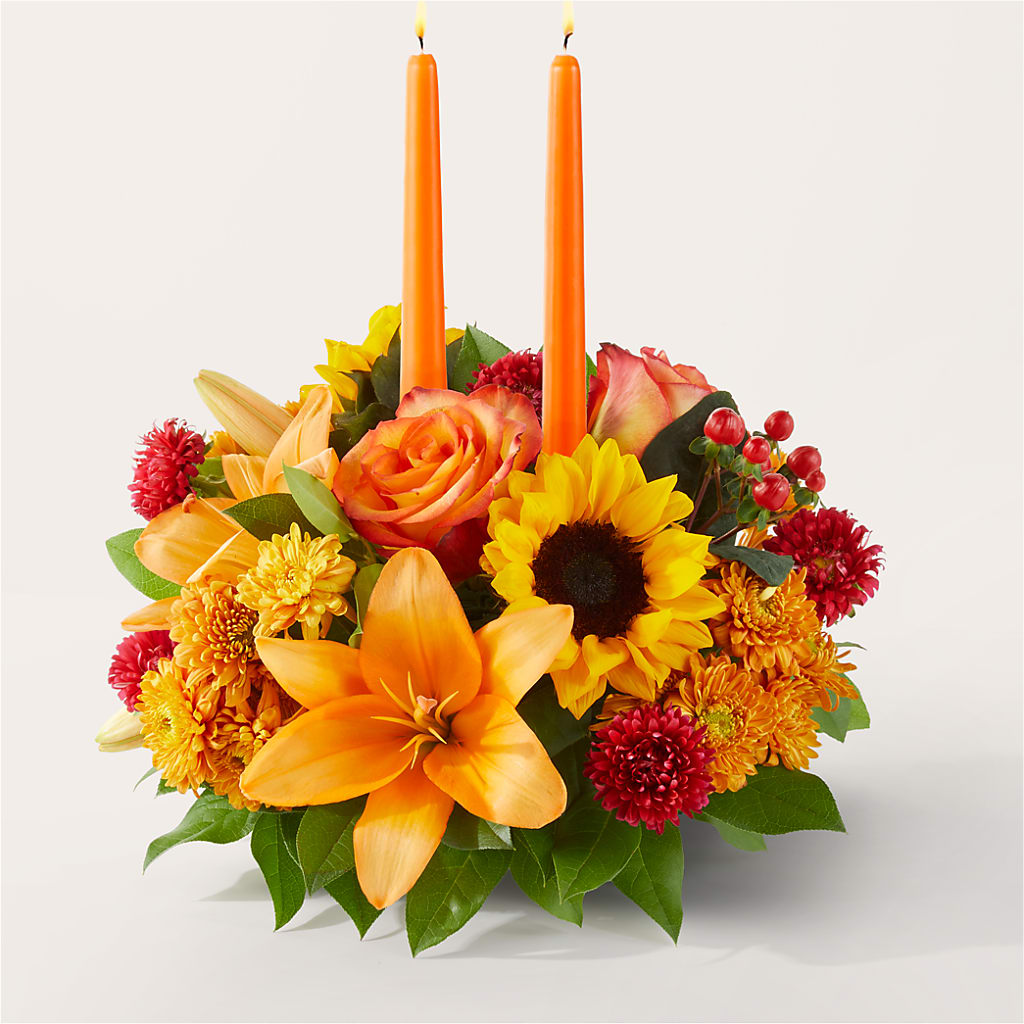 Grateful Centerpiece – HELEN'S FLORAL SHOPPE, Phillipsburg NJ