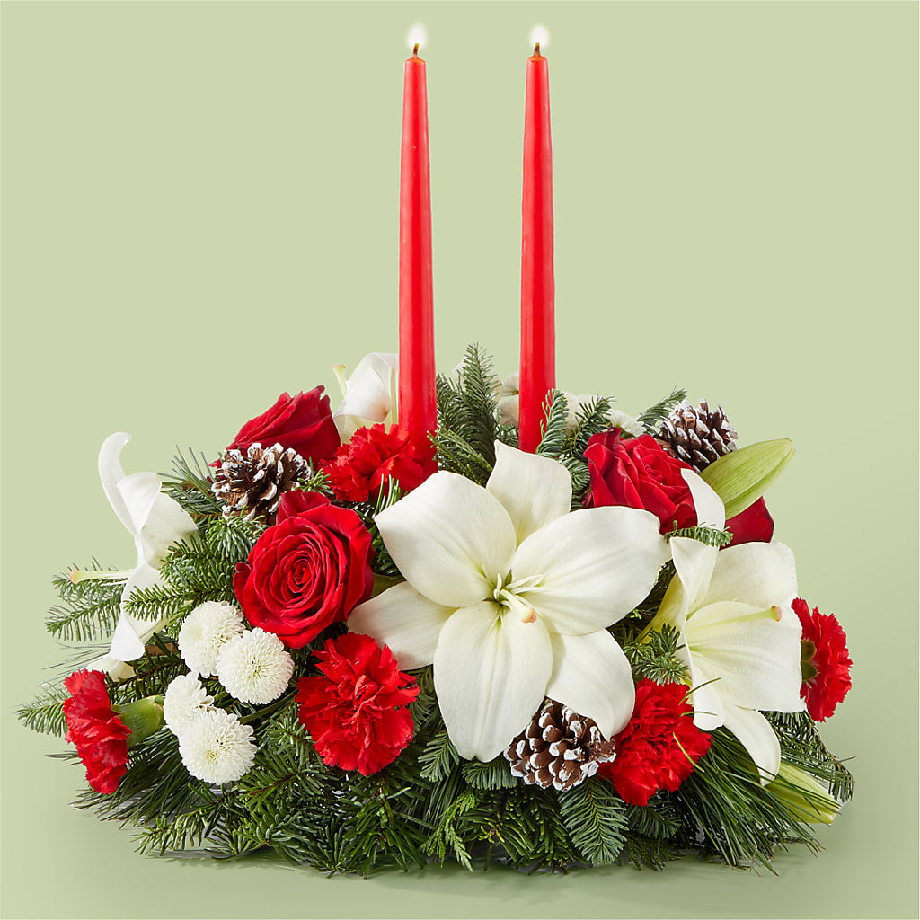 Seasonal Festivities Centerpiece – HELEN'S FLORAL SHOPPE, Phillipsburg NJ