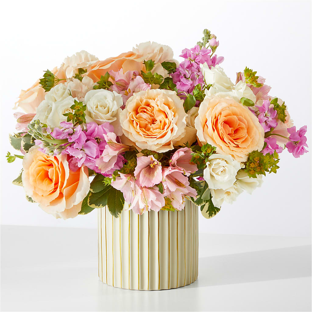 Paradise Bouquet with Ivory Vase – HELEN'S FLORAL SHOPPE, Phillipsburg NJ