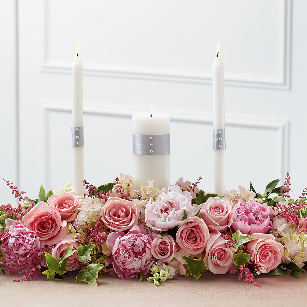 Worldwide Romance Unity Candle Arrangement – HELEN'S FLORAL SHOPPE, Phillipsburg NJ