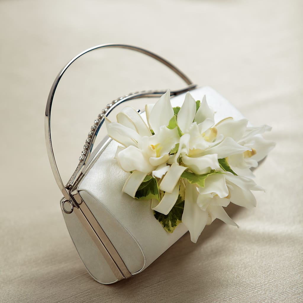 White Purse Decor – HELEN'S FLORAL SHOPPE, Phillipsburg NJ