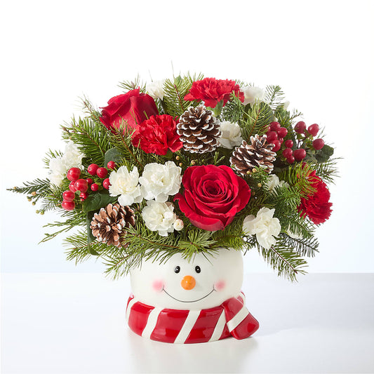 Jolly Snowman Bouquet – HELEN'S FLORAL SHOPPE, Phillipsburg NJ