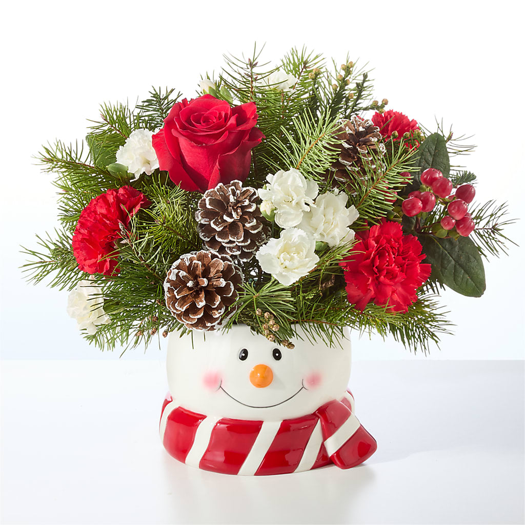 Jolly Snowman Bouquet – HELEN'S FLORAL SHOPPE, Phillipsburg NJ