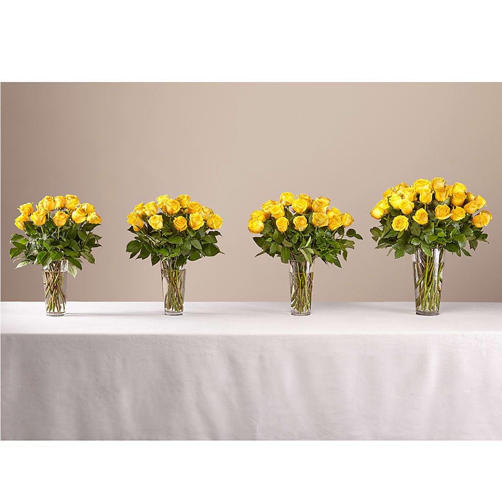 Long Stem Yellow Rose Bouquet – HELEN'S FLORAL SHOPPE, Phillipsburg NJ