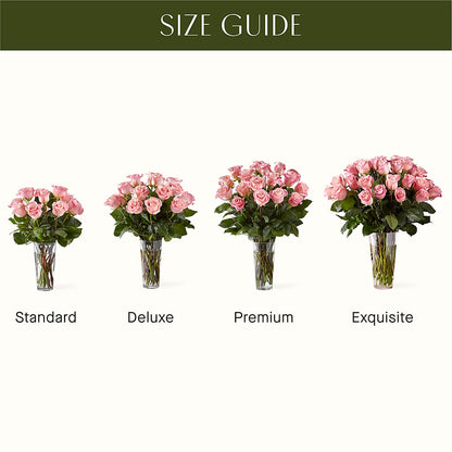 Long Stem Pink Rose Bouquet – HELEN'S FLORAL SHOPPE, Phillipsburg NJ