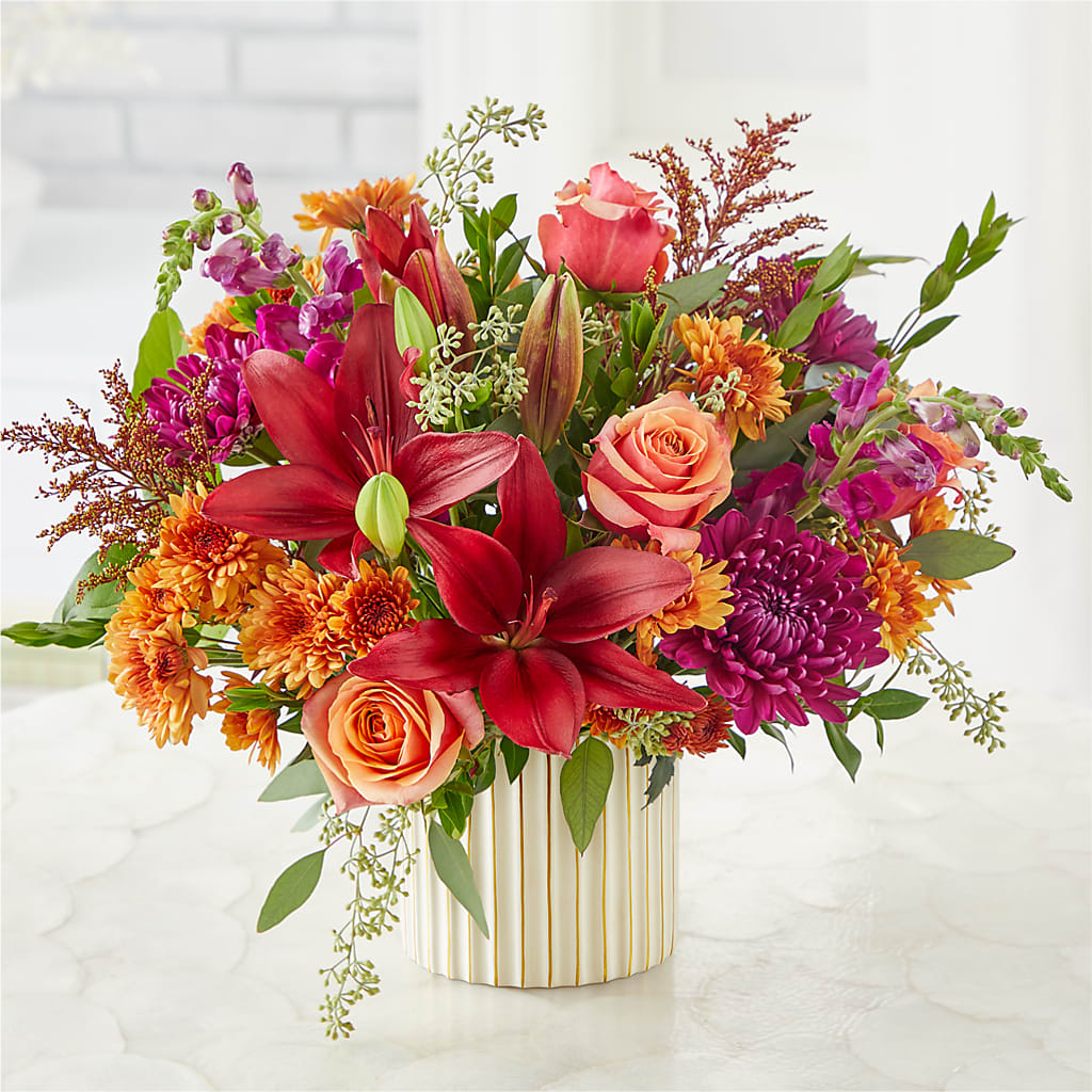 Burgundy Landscape Bouquet – HELEN'S FLORAL SHOPPE, Phillipsburg NJ