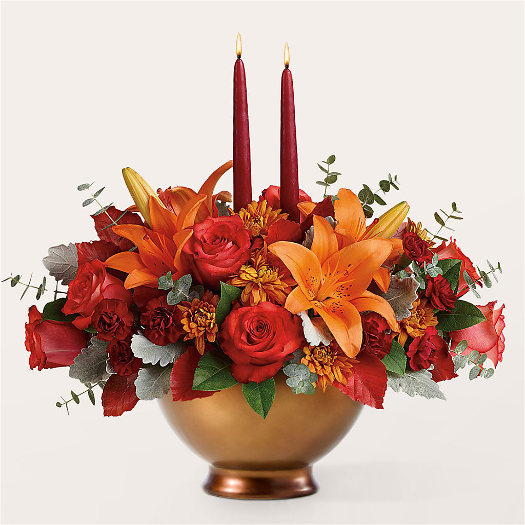 Fruits of Fall Centerpiece – HELEN'S FLORAL SHOPPE, Phillipsburg NJ