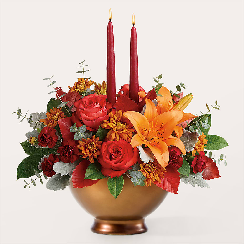Fruits of Fall Centerpiece – HELEN'S FLORAL SHOPPE, Phillipsburg NJ