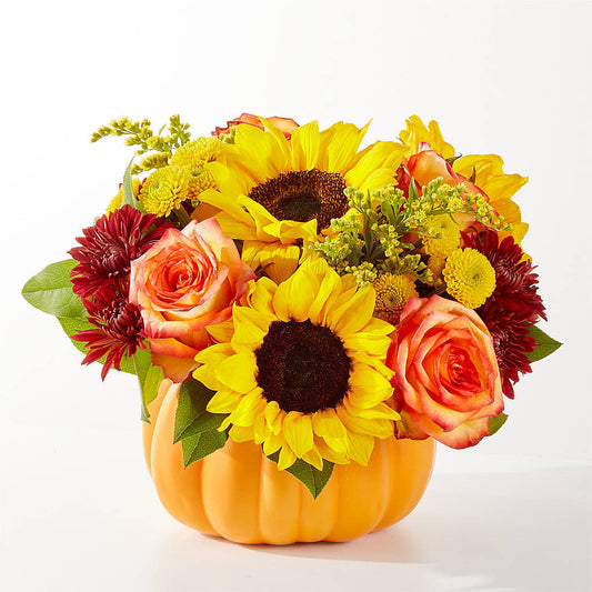 Golden Gourd Pumpkin Bouquet – HELEN'S FLORAL SHOPPE, Phillipsburg NJ
