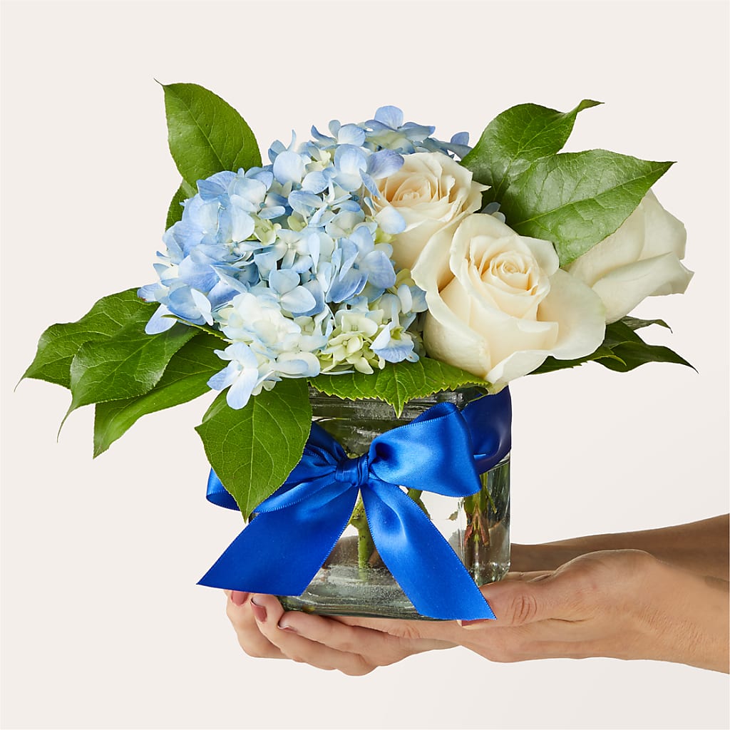 Sky Blue Delight Bouquet – HELEN'S FLORAL SHOPPE, Phillipsburg NJ