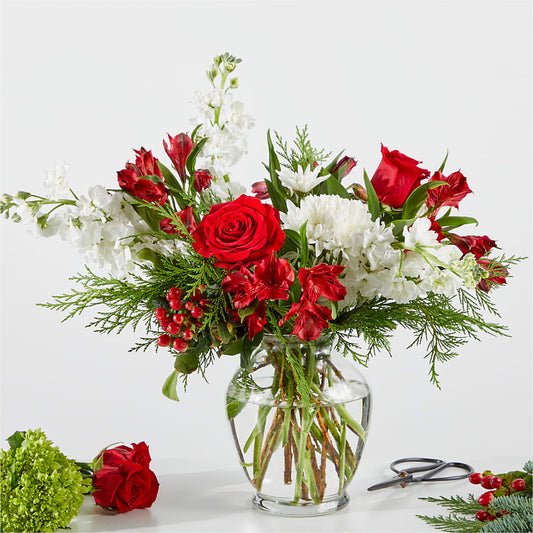 Merry Moment Bouquet – A Florist Original – HELEN'S FLORAL SHOPPE, Phillipsburg NJ