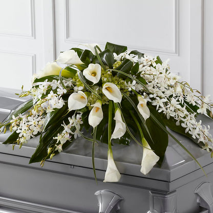 Angel Wings Casket Spray – HELEN'S FLORAL SHOPPE, Phillipsburg NJ