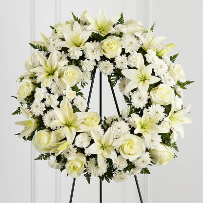 Treasured Tribute Wreath – HELEN'S FLORAL SHOPPE, Phillipsburg NJ