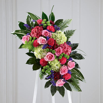 Refreshing Mix Standing Spray – HELEN'S FLORAL SHOPPE, Phillipsburg NJ