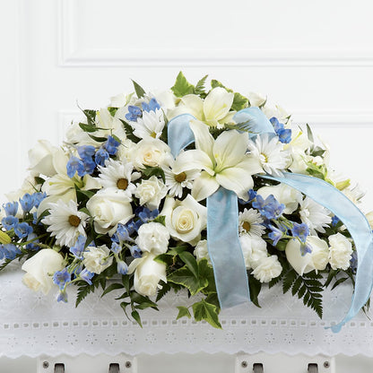 Tender Treasure Casket Spray – HELEN'S FLORAL SHOPPE, Phillipsburg NJ