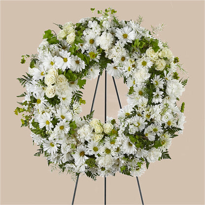 Faithful Wishes Wreath – HELEN'S FLORAL SHOPPE, Phillipsburg NJ