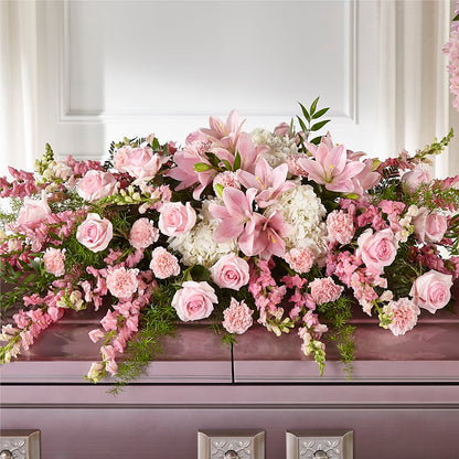 Life & Remembrance Casket Spray – HELEN'S FLORAL SHOPPE, Phillipsburg NJ