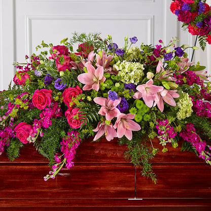 Radiant Tribute Casket Spray – HELEN'S FLORAL SHOPPE, Phillipsburg NJ
