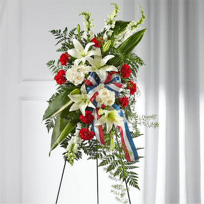 Stars of Life Standing Spray – HELEN'S FLORAL SHOPPE, Phillipsburg NJ