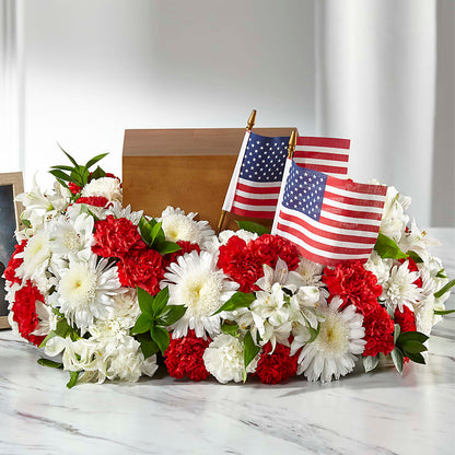 Spirit of Patriotism Cremation Adornment – HELEN'S FLORAL SHOPPE, Phillipsburg NJ