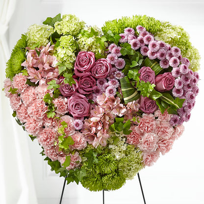 Heartwarming Standing Heart – HELEN'S FLORAL SHOPPE, Phillipsburg NJ