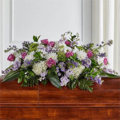 Meadows of Serenity Casket Spray – HELEN'S FLORAL SHOPPE, Phillipsburg NJ